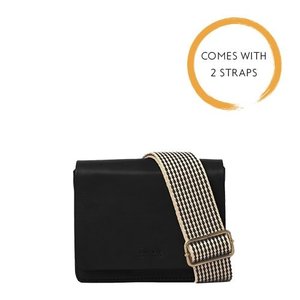 O My Bag Audrey mini sac à main avec 2 anses en cuir classique noir O My Bag Audrey mini sac à main avec 2 anses en cuir classique noir