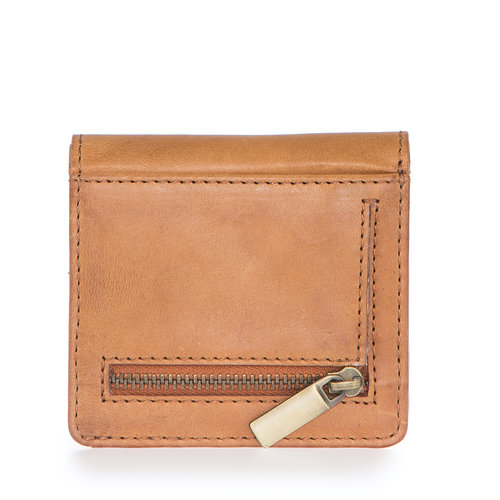 O My Bag Alex vouwportefeuille - klassiek leder cognac