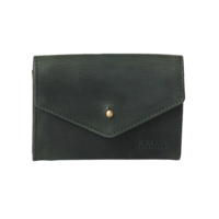 Jo's portefeuille - hunter leather groen