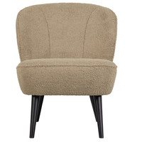 Sara fauteuil teddy sand