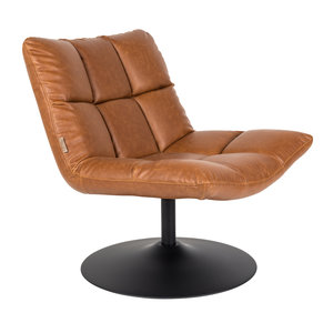 Dutchbone Bar chaise lounge brune en simili cuir Dutchbone Bar chaise lounge brune en simili cuir