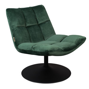 Dutchbone Bar chaise lounge en velours vert Dutchbone Bar chaise lounge en velours vert