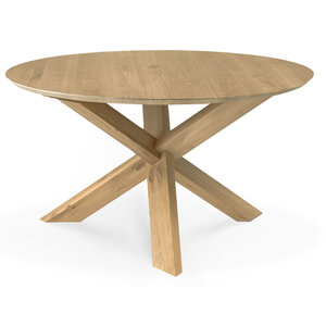 Ethnicraft Circle table à manger ronde en chêne