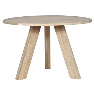 WOOOD Rhonda table à manger en chêne non traité Ø129