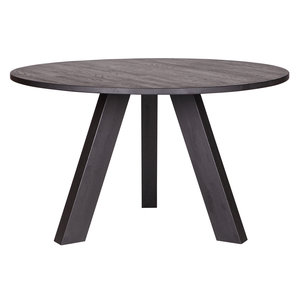 WOOOD Rhonda table à manger en chêne blacknight Ø129 cm