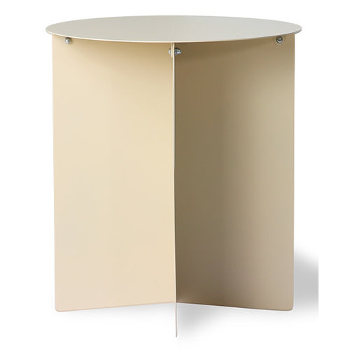 HKLiving Ronde bijzettafel metaal cream HKLiving Ronde bijzettafel metaal cream