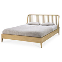 Spindle bed eik - maat matras 180cm