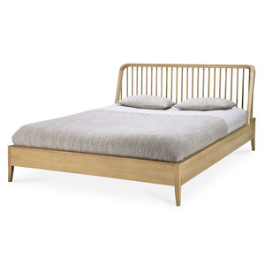 Ethnicraft Spindle lit en chêne - taille matelas 160 cm