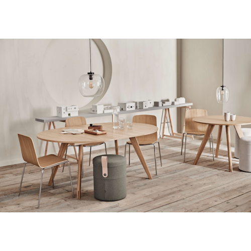 Bolia New Mood uittrekblad voor ronde eettafel fineer