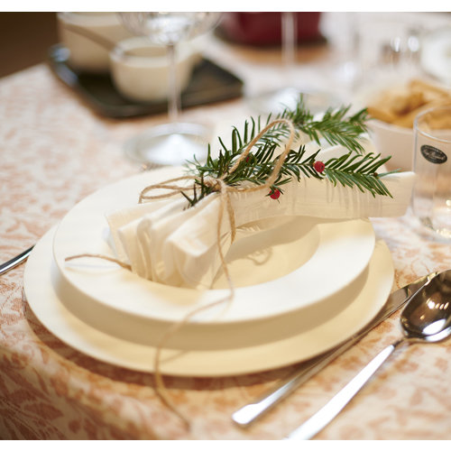 HK Living Bone China eetbord wit HK Living Bone China eetbord wit