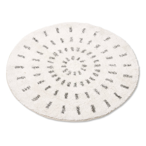 HKLiving Swirl ronde badmat Ø 80