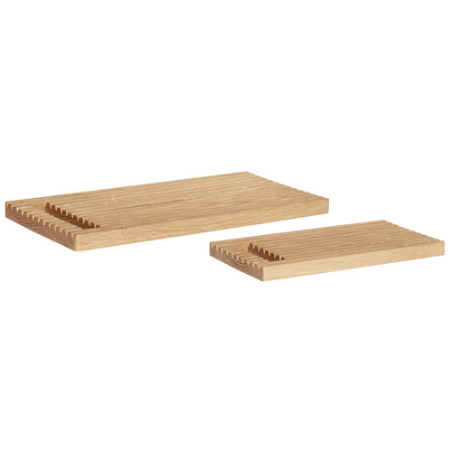 Hübsch Snijplanken FSC eik natuur - set van 2 Hübsch Snijplanken FSC eik natuur - set van 2