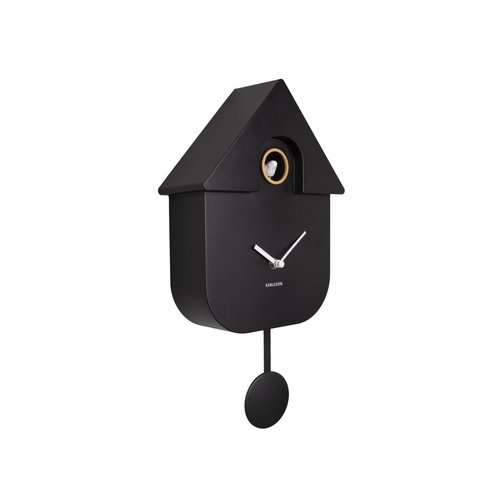 Karlsson Cuckoo wandklok koekoek modern zwart