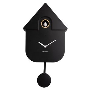 Karlsson Cuckoo horloge murale coucou moderne noire Karlsson Cuckoo horloge murale coucou moderne noire