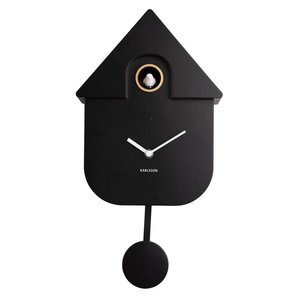 Karlsson Cuckoo wandklok koekoek modern zwart