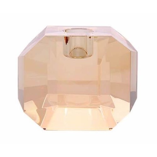 HK Living Kaarshouder kristalglas amber diamant HK Living Kaarshouder kristalglas amber diamant