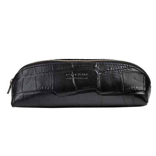 O My Bag Pennenzak small - croco leder zwart O My Bag Pennenzak small - croco leder zwart