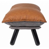 Lazy Sack fauteuil  voetbankje - LL bruin