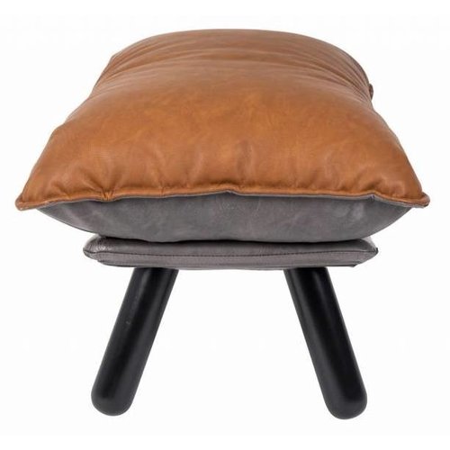 Zuiver Lazy Sack fauteuil  voetbankje - LL bruin