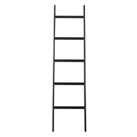 Mink handdoek ladder eik zwartgebeitst