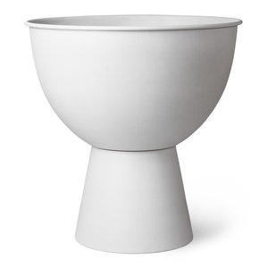 HKLiving Pot de fleurs en métal rustique blanc L