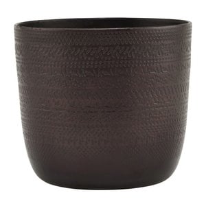 House Doctor Chappra pot de fleurs brun antique