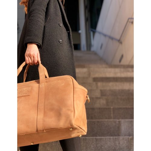 O My Bag Otis weekender reistas -  hunter leder camel