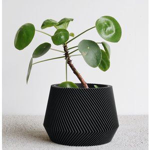 Minimum Design Oslo pot de fleurs noir Ø 21 cm