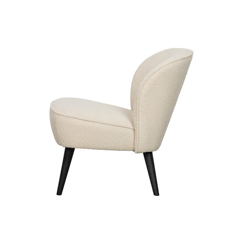 WOOOD Sara fauteuil bouclé creme