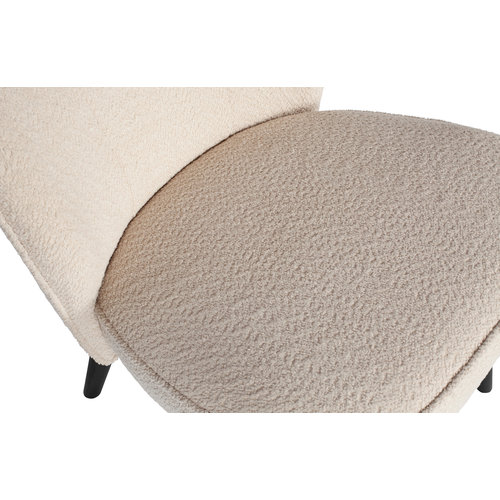 WOOOD Sara fauteuil bouclé creme