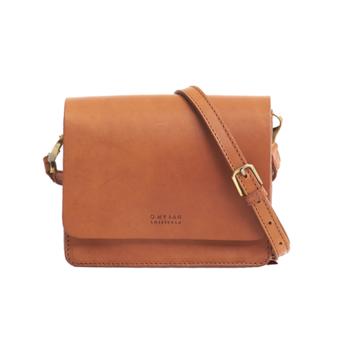 O My Bag Audrey mini klassiek leer cognac - 2 riemen