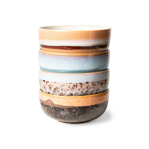 HK Living 70's tapas bowls Epsilon - set van 4 (7065) HK Living 70's tapas bowls Epsilon - set van 4 (7065)