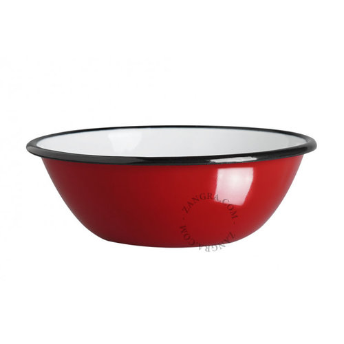 Zangra Kom Ø 16 cm rood email Zangra Kom Ø 16 cm rood email