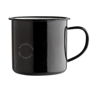 zangra Gobelet 40 cl noir émaillé zangra Gobelet 40 cl noir émaillé