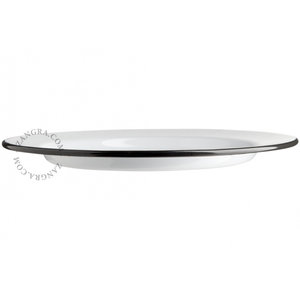 zangra Assiette Ø 24 cm blanc émaillé