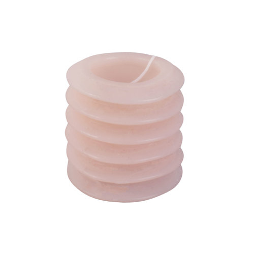 Present Time Layered Circles kaars valig roze small Present Time Layered Circles kaars valig roze small