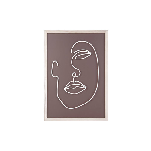 Present Time Wall-art lijntekening medium Present Time Wall-art lijntekening medium