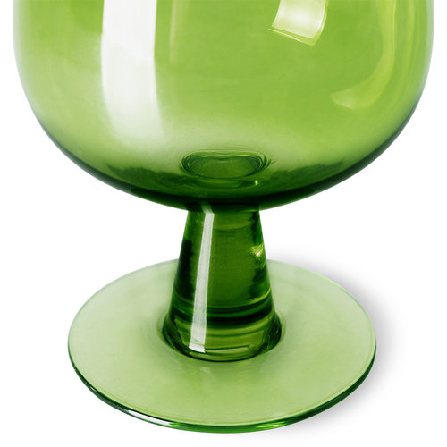 HKLiving The emeralds : wijnglas laag limoengroen - set van 4