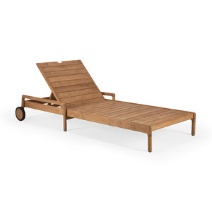 Ethnicraft Jack outdoor chaise longue réglable - cadre en bois