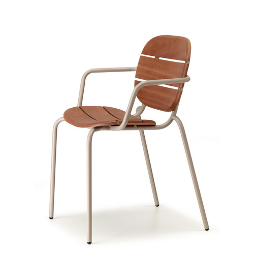 SCAB Si-si wood tuinstoel met armleuningen - set van 2 - SCAB Si-si wood tuinstoel met armleuningen - set van 2 -