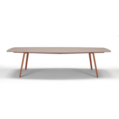 SCAB Squid tuintafel terracotta blad dove grey spatula 300 SCAB Squid tuintafel terracotta blad dove grey spatula 300