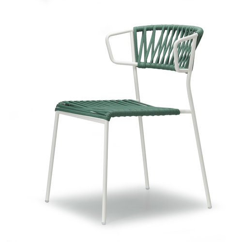SCAB Lisa Filo tuinstoel met armleuningen linen mint - set van 2 SCAB Lisa Filo tuinstoel met armleuningen linen mint - set van 2