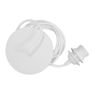 Umage Rosette rosace de plafond avec cordon en métal blanc Ø 14