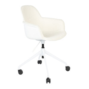Zuiver Albert Kuip chaise de bureau avec accoudoirs blanche