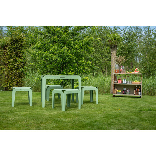 Weltevree Bended tuintafel 90 cm groen