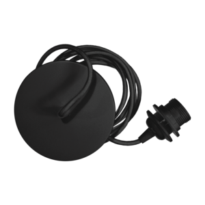 Umage Rosette rosace de plafond avec cordon en métal noir Ø 14