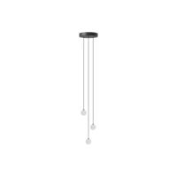 Rozet mini G4 kabelset met plafondkap - cluster van 3