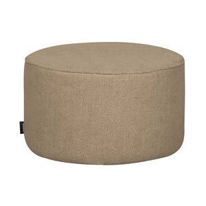 WOOOD Sara pouf bas Ø60 teddy sable