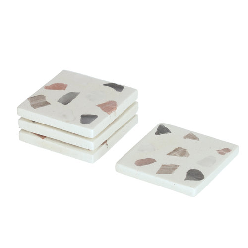Kave Home Temira glasonderzetters - set van 4 Kave Home Temira glasonderzetters - set van 4