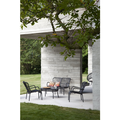 Vincent Sheppard Loop loungestoel tuin zwart Vincent Sheppard Loop loungestoel tuin zwart